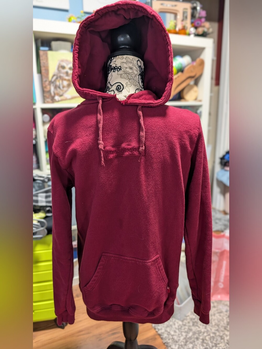 Halfwits Men's Maroon-Red Hoodie